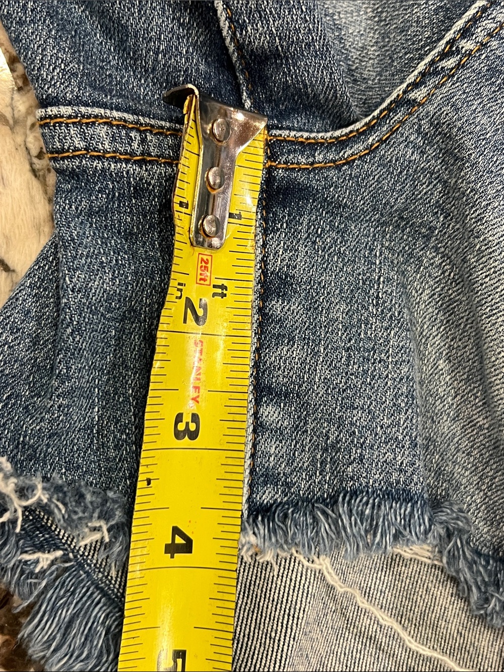 Judy Blue Light Blue Denim Shorts with Contrast Stitching - Picture 8 of 8